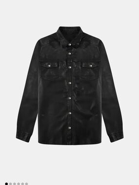 LEATHER SHIRT - BLACK ( You Will Get Laid)